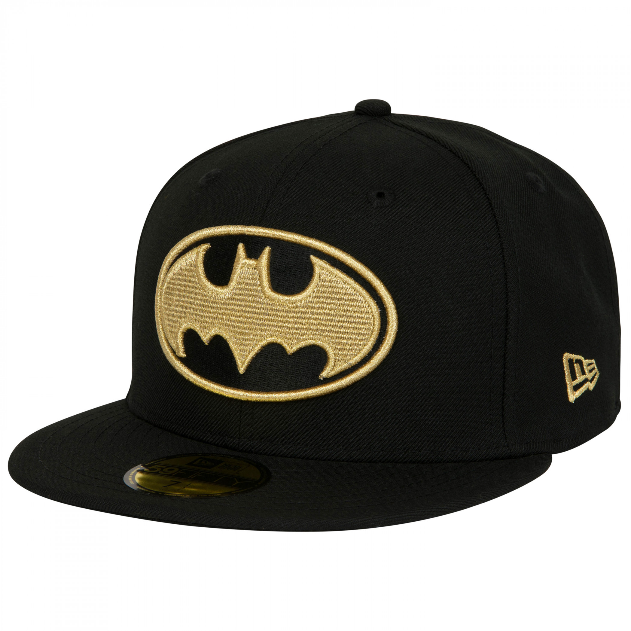 Batman Black and Gold Colorway New Era 59Fifty Fitted Hat